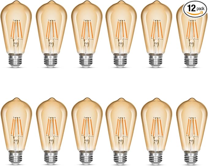 LED Edison Bulb 4W, Antique 40W Vintage Edison Bulb, E26 Light Bulb Non by NOTOC