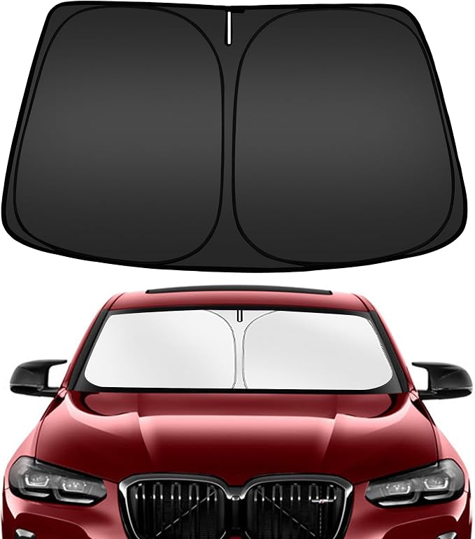 ARISMOTOR Windshield Sun Shade for BMW X4 2019-2025, Custom Fit Foldable Front by ARISMOTOR