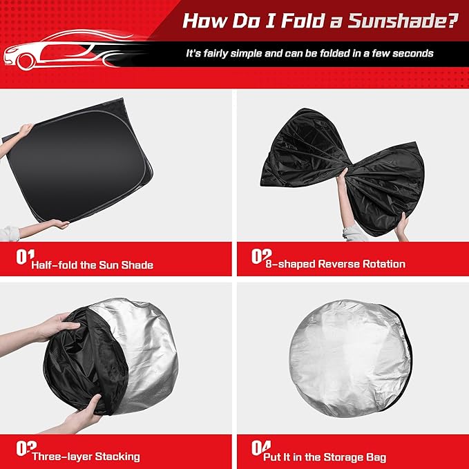 ARISMOTOR Windshield Sun Shade for Toyota Highlander 2020-2025 2026, Custom Fit - Image 4