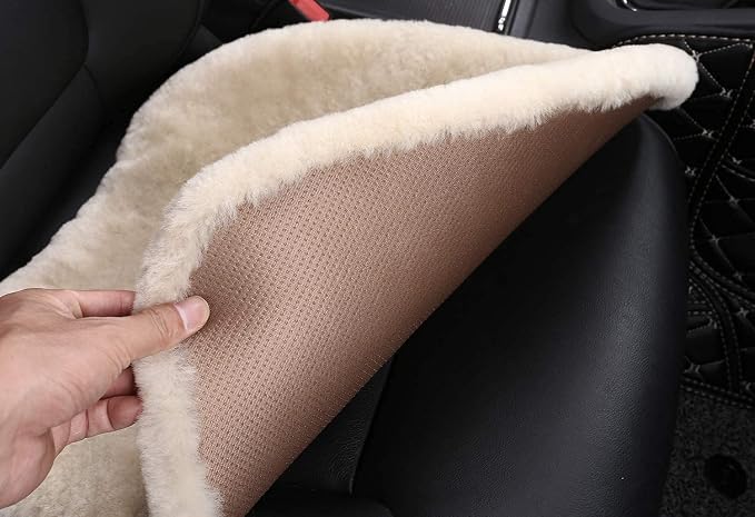Fluffy Genuine Australia Sheepskin Car Seat Cover - Image 3