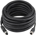 4 Pin Backup Camera Cable with Corrugated Tube Cover, 4 Pin Aviation Extension by STONVUE