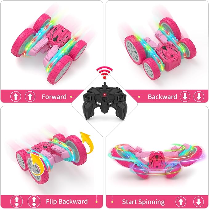 Remote Control Car for Girls, RC Cars 2.4GHz Fast RC Stunt - Image 6