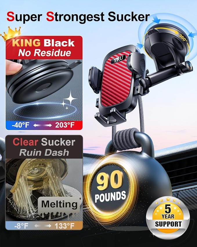 YRU [True Military-Grade & 360 Degrees Rotatable Suction 2025 Ultimate Car - Image 3