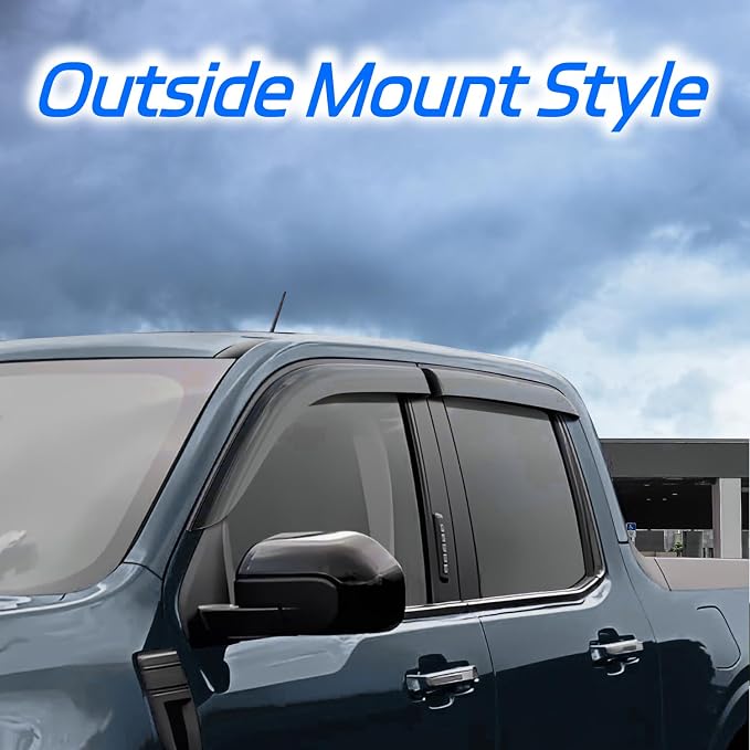 Rain Guards for 2014-2018 Chevrolet Silverado & GMC Sierra 1500 Crew Cab - Image 3