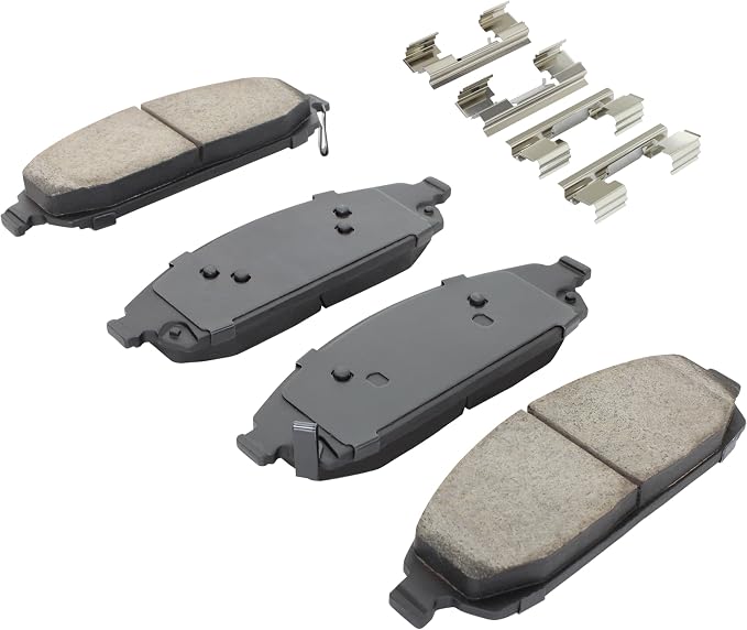 Premium Semi-Metallic Front Brake Pads Compatible - Image 2