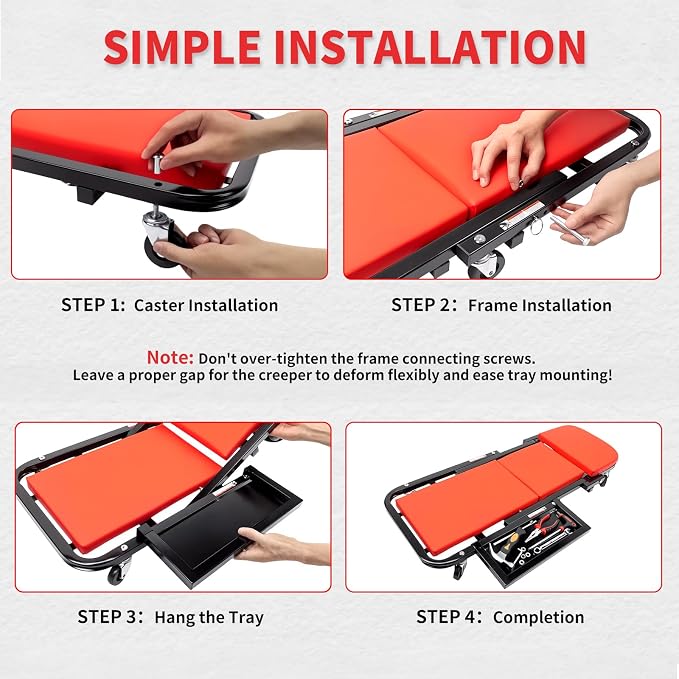 Mechanic Creeper 40 inches 2-in-1 Mode Z Seat - Image 6