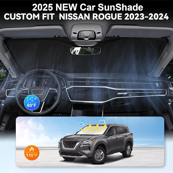 Custom Fit Rogue Windshield Sunshade - Image 4