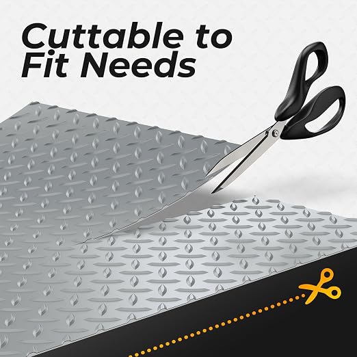 7.8 x 22 FT Garage Floor Mat, 2.8mm Thickness Diamond Plate Vinyl Garage - Image 4
