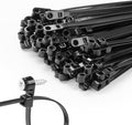 200 PCS 14 inch Black Zip Ties by MasiStranth