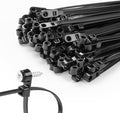 200 PCS 12 inch Black Zip Ties by MasiStranth