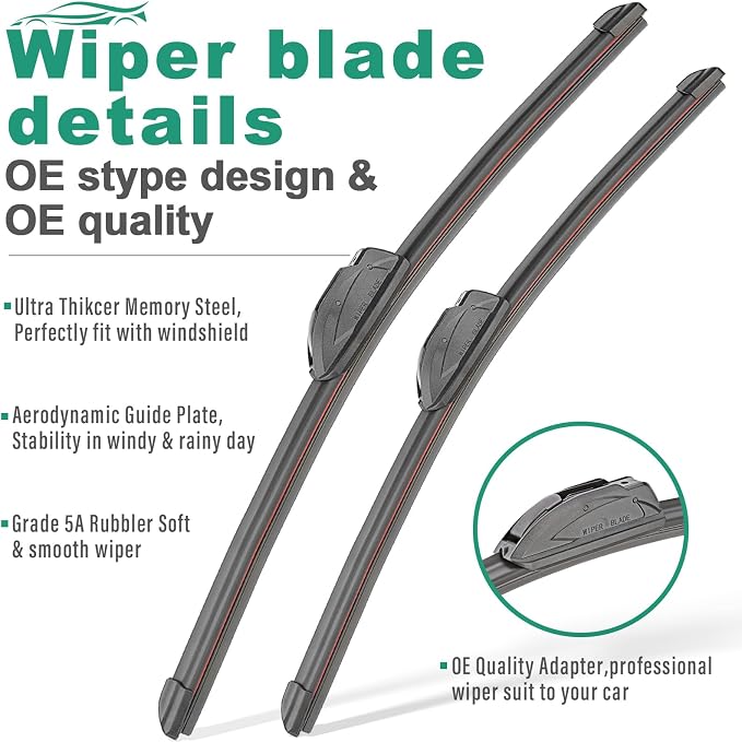26" 20" 10" Windshield Wiper Blades Replacement - Image 3