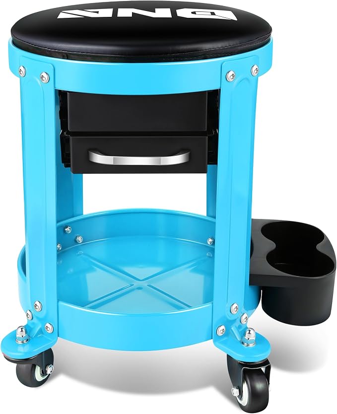 DNA MOTORING Round Mechanics Roller Seat Creeper Stool - Image 4