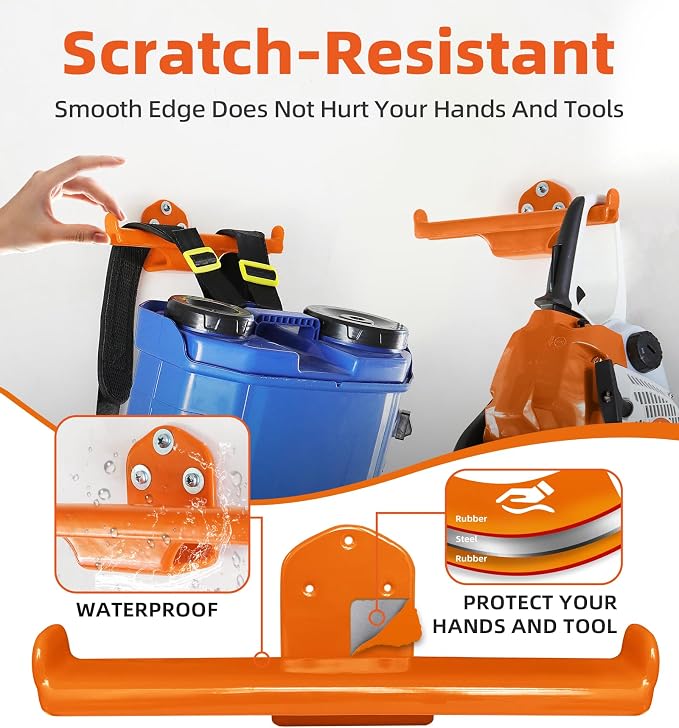 Backpack Leaf Blower Hanger, 1 Pack Backpack Sprayer Wall Mount, Heary Duty - Image 3