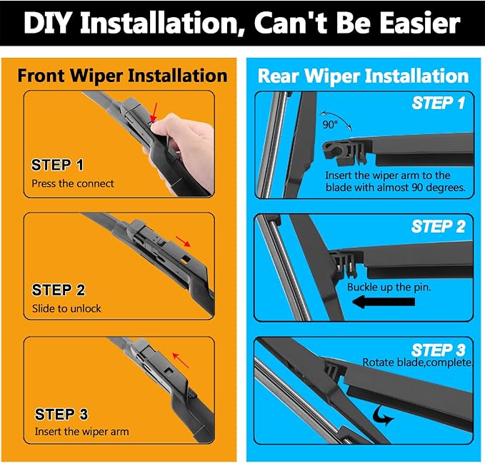 AUTOBOO 24"+18" Windshield Wipers - Image 6