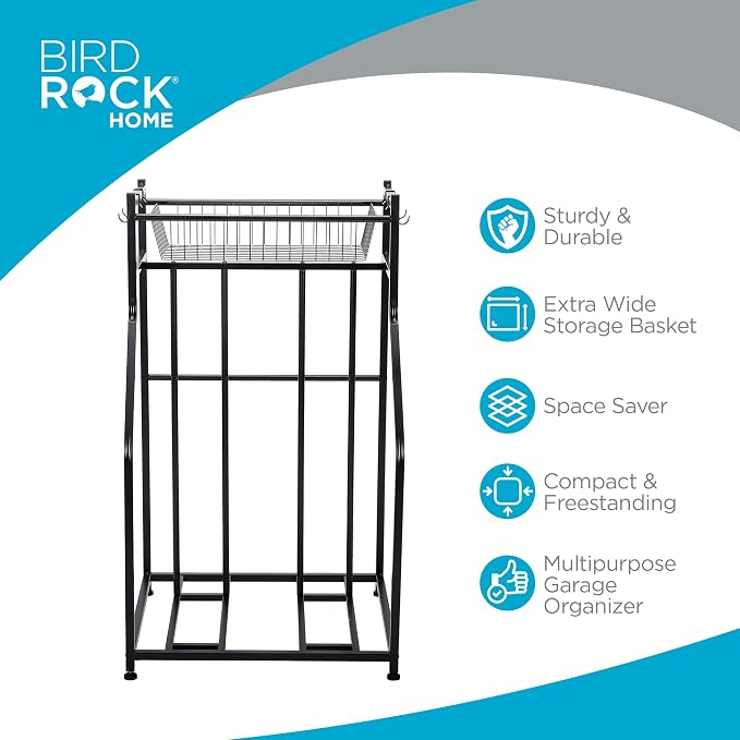 BIRDROCK HOME Bike Rack Garage Storage Floor Stand - Image 3