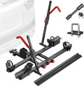 Hitch 2 EBike Rack with Ramp, 170lbs Capacity Electric Bike Carrier Foldable by RoamEase