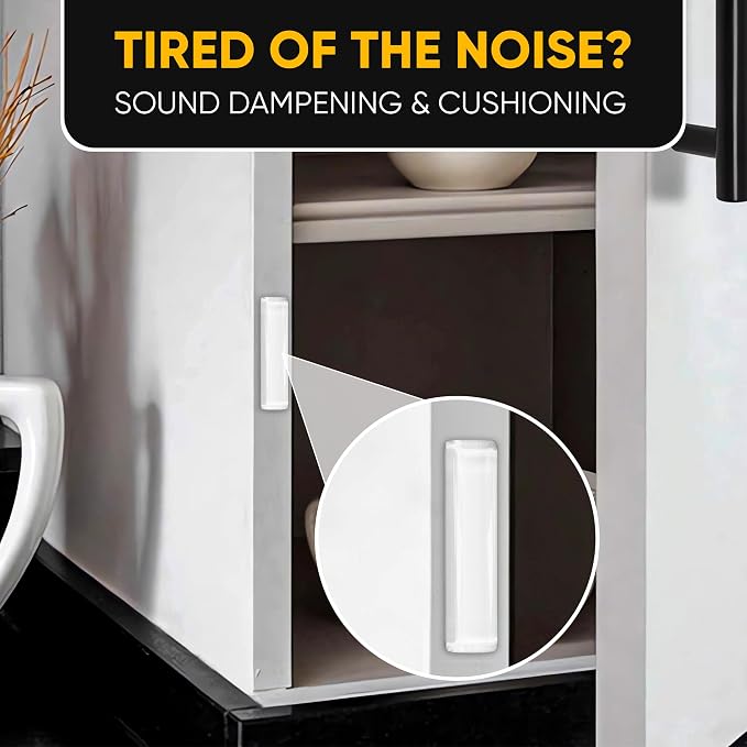 45 Door Slam Silencer Bars – Self-Adhesive Silicone Bumper Strips, Anti-Slam - Image 4