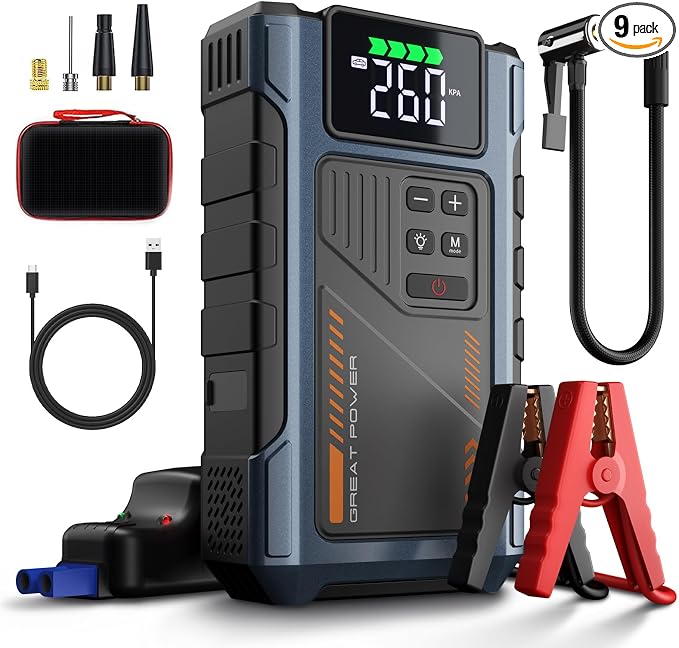 Car Battery Charger Jump Starter by Geeneu