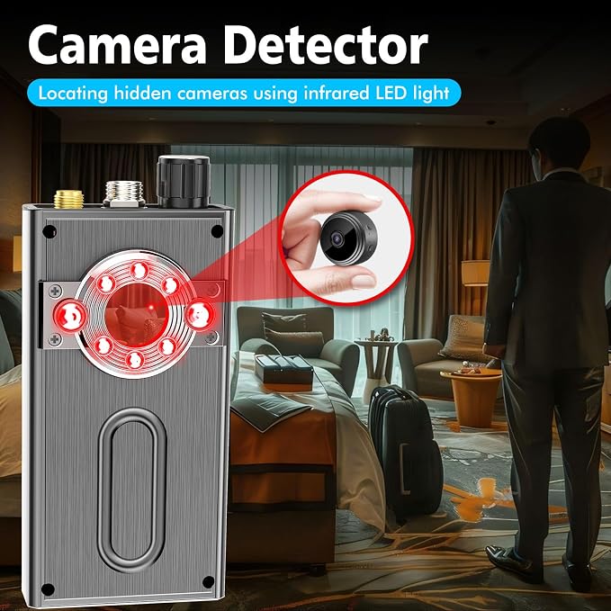JMDHKK Hidden Camera Detector & Bug Detector – Magnetic Tracker & Wireless - Image 3