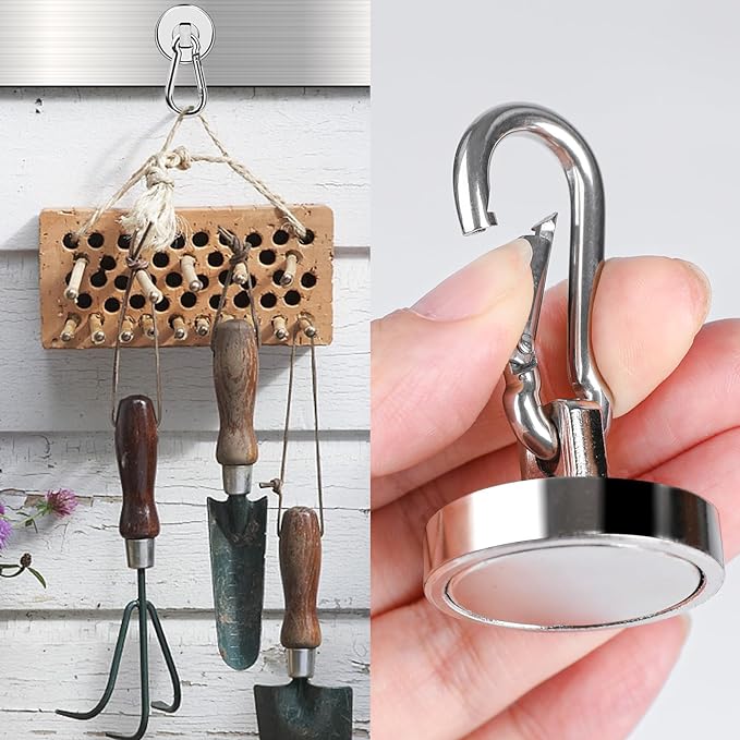 MIKEDE Strong Magnetic Hooks Heavy Duty, 200LBS+ Swivel Neodymium Magnets - Image 6