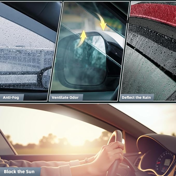 in Channel Window Visors for Jeep Compass 2017 2018 2019 2020 2021 2022 2023 - Image 6