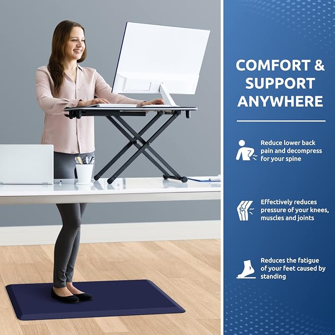 KitchenClouds Kitchen Mat Cushioned Anti Fatigue Rug 17.3"x28" Waterproof Non - Image 4