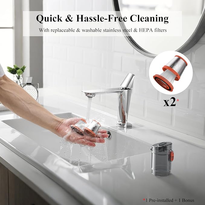 Minthouz Car Vacuum Portable Cordless, 3-in-1 Mini Handheld Vacuum, Strong - Image 7