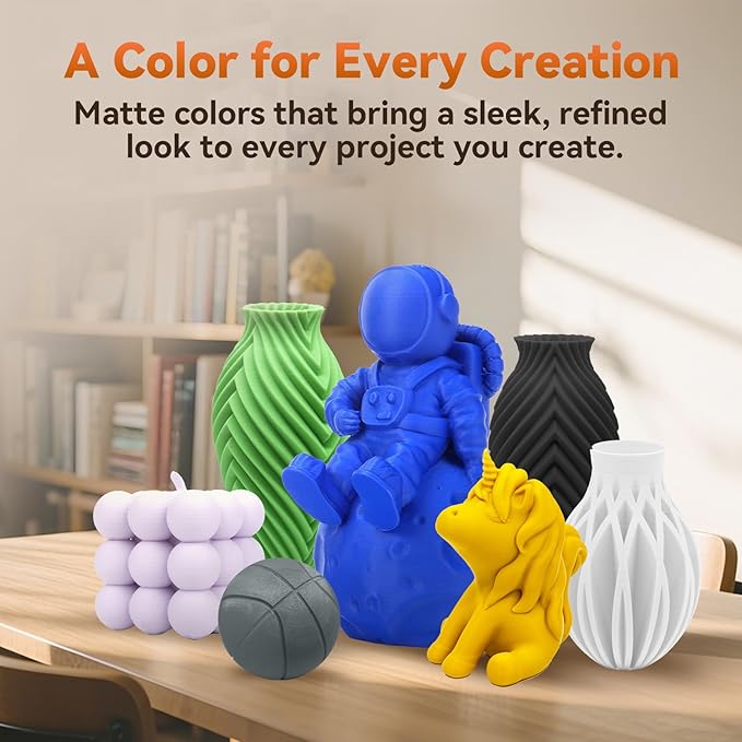 FLASHFORGE PLA Filament 1.75mm +/- 0.02mm, Matte Yellow 3D Printer Filament 1kg - Image 3