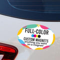 Magnet Me Up Custom Car Magnet, 4x6 Inch Oval, Customizable Magnet by MagnetMeUp