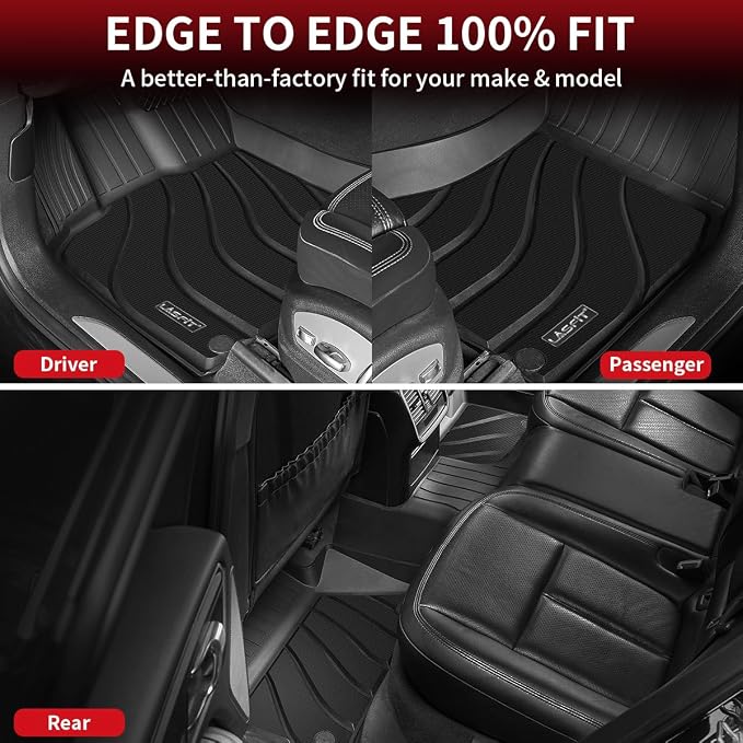 LASFIT Floor Mats for Porsche Macan 2014-2025 All Weather Floor Liner TPE - Image 7