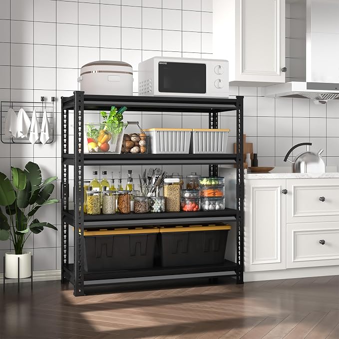 48" W Garage Shelving Heavy Duty, 1800LBS Loads Adjustable Garage Storage - Image 5