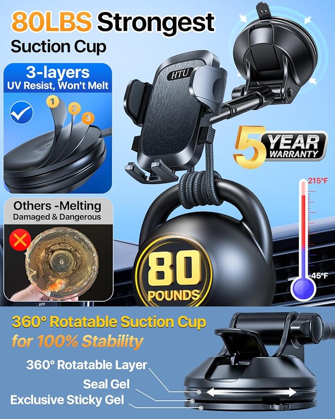 Car Phone Holder Cell Phone Mount - Image 2