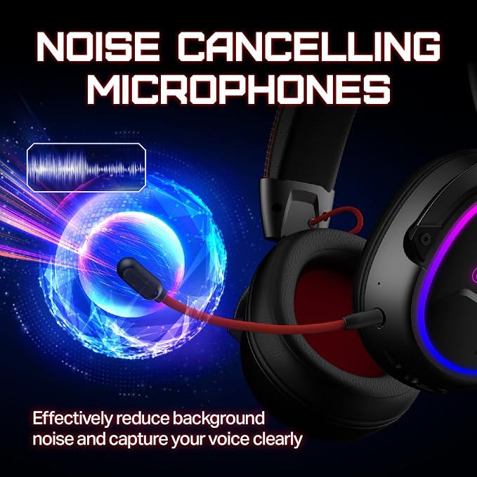 OXS Storm G2 Wireless Gaming Headsets, 7.1 Virtual Surround Sound, 3 EQ Modes - Image 4