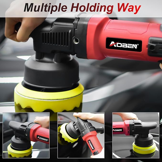 AOBEN Buffer Polisher, 5 inch DA Car Polisher, Long Orbit 16mm Random Buffer - Image 6