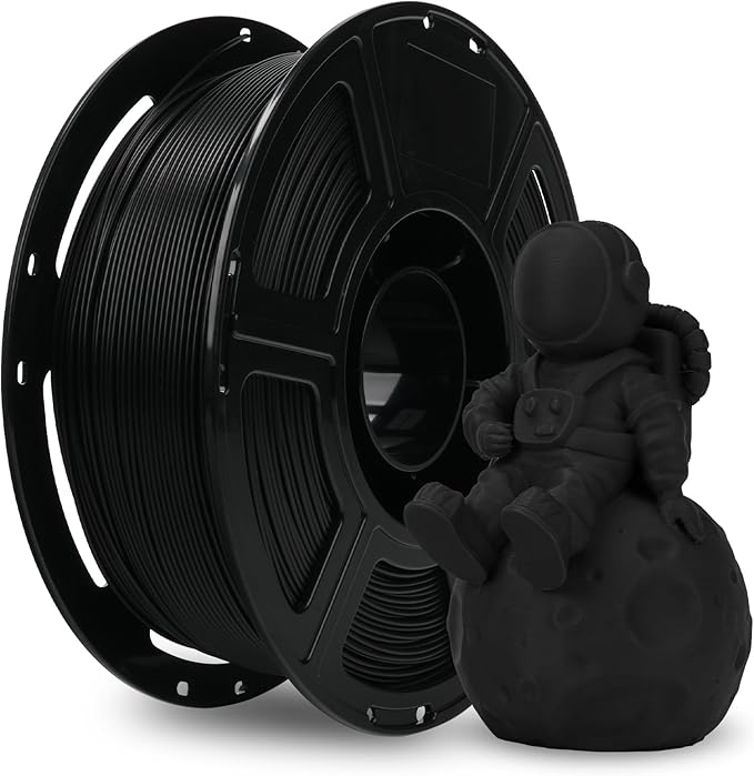 FLASHFORGE PLA Filament 1.75mm +/- 0.02mm, Matte Black 3D Printer Filament 1kg by FLASHFORGE