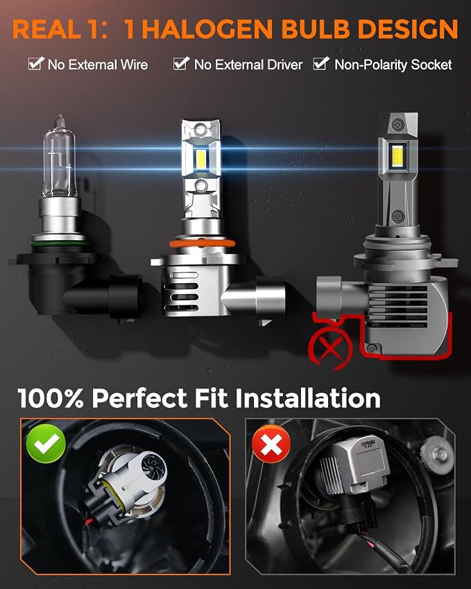 9012 Bulbs 40000lm 800% Brighter 1:1 Mini Size Design - Image 3