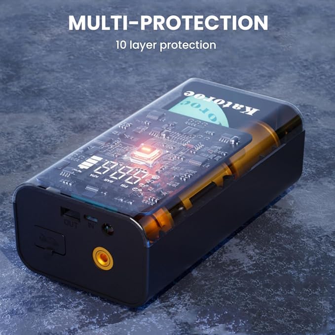 Jump Starter with Air Compressor, 4000A Portable Car Battery Jump Starter - Image 5