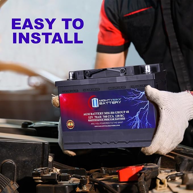 Mighty Max Battery MM-H6 Start and Stop Car BCI Group Size 48 12V 70 AH - Image 6