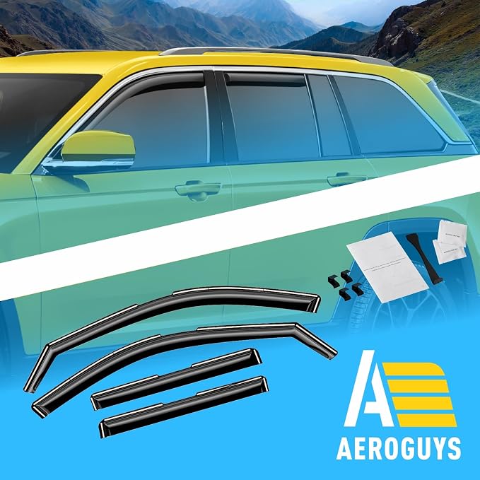 Extra Durable Window Deflectors in-Channel Window Visors Rain Guards Fit - Image 8