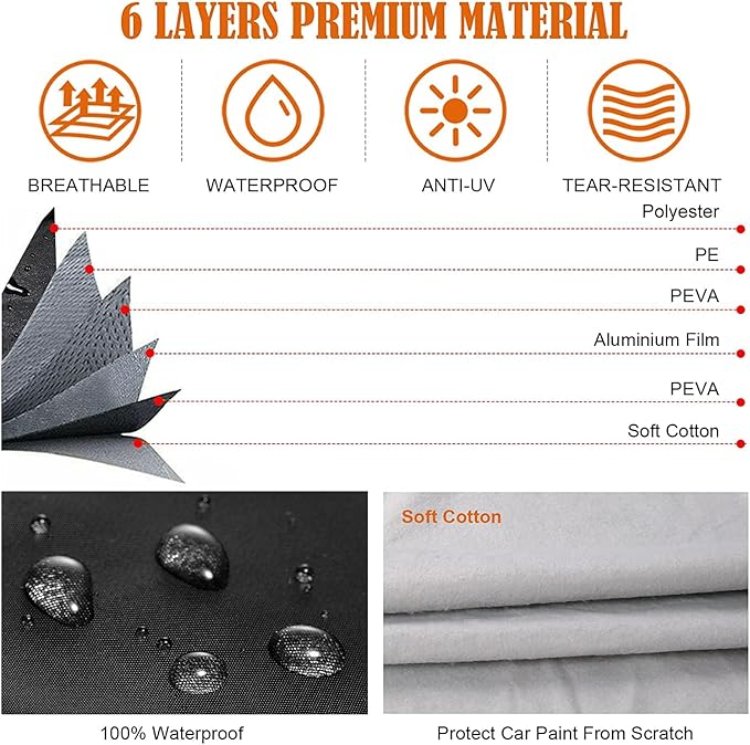 Waterproof Car Cover Compatible - Image 3