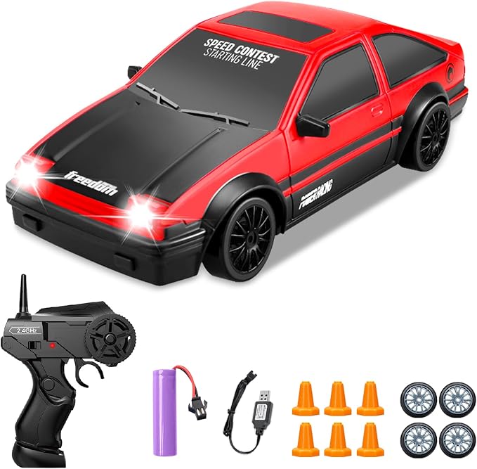 RC Drift Car, 1:24 Remote Control Cars 2.4GHz 4WD High Speed Drift RC Cars by YUANPLAN