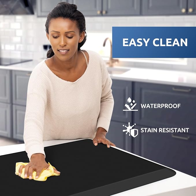 KitchenClouds Kitchen Mat Cushioned Anti Fatigue Rug 24"x70" Waterproof - Image 3