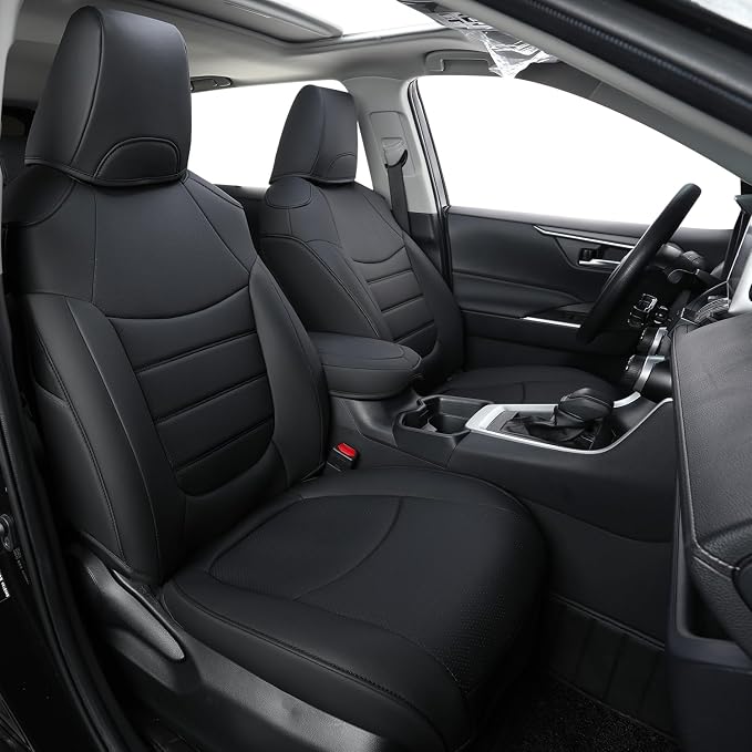 RISINGSTAR Rav4 Hybrid Seat Covers, fit 2019-2025 Toyota Rav4 Hybrid LE by RISINGSTAR