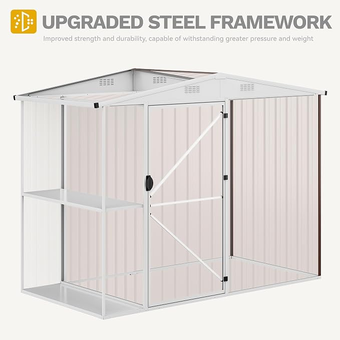 DWVO 8 x 4 ft Outdoor Storage Shed - Image 7