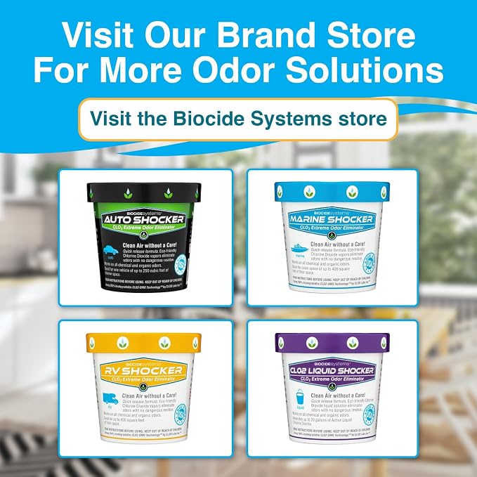 Auto Shocker Strong Car Odor Eliminator, Eco-Friendly Chlorine Dioxide Odor Bomb - Image 6