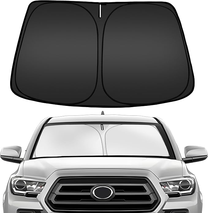 ARISMOTOR Windshield Sun Shade for Toyota Tacoma 2016-2025, Custom Fit Foldable by ARISMOTOR