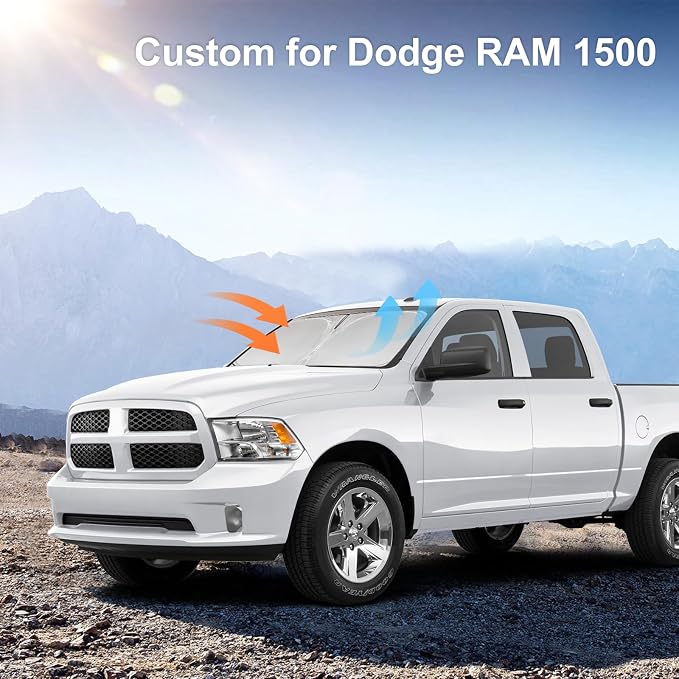 for Dodge RAM 1500 Sun Shade Sunshade Windshield Cover - Image 2