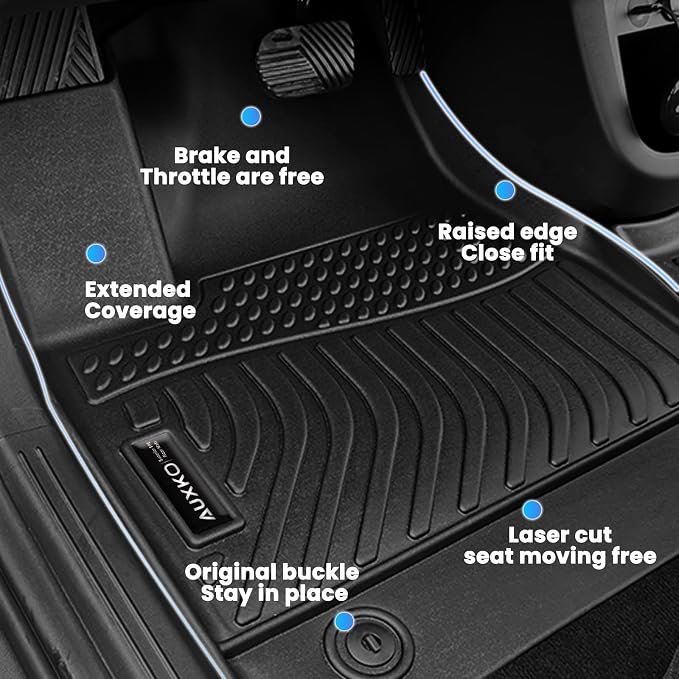 Auxko All Weather Floor Mats for Honda Passport 2026 TPE Liners All Season - Image 5