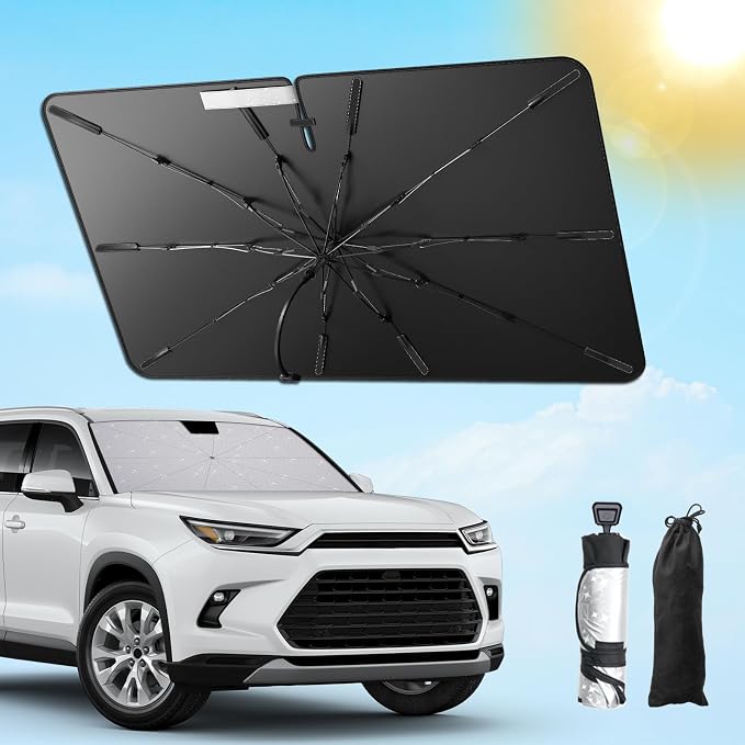 SXCY for 2024 2025 Toyota Grand Highlander Windshield Umbrella Sunshade 2025 - Image 2