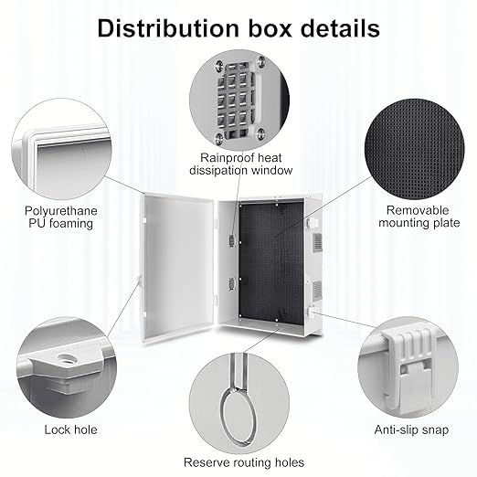 Outdoor Electrical Junction Box, ABS Water Resistant Enclosure - Image 6